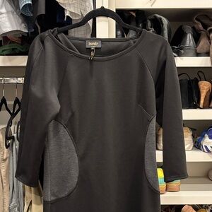 Laundry By Shelli Segal Black and Gray Dress